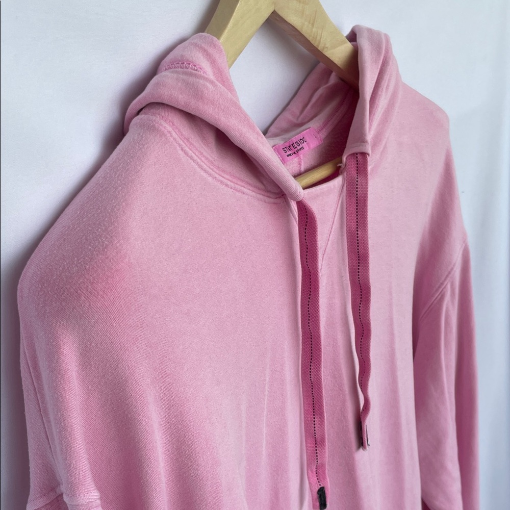 Stateside Pink Pullover Hoodie with Drawstring Size L